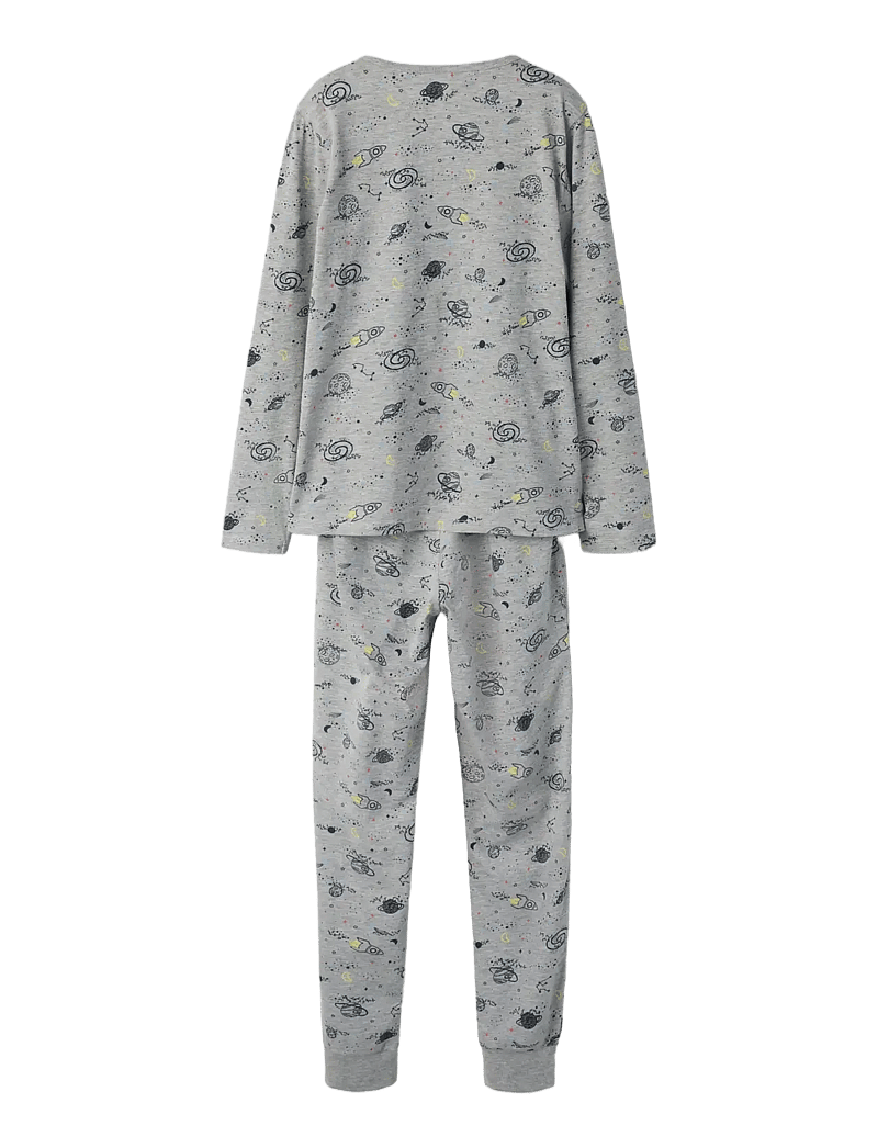 name it - NKMNIGHTSET GREY SPACE NOOS - sett - grey melange - 2