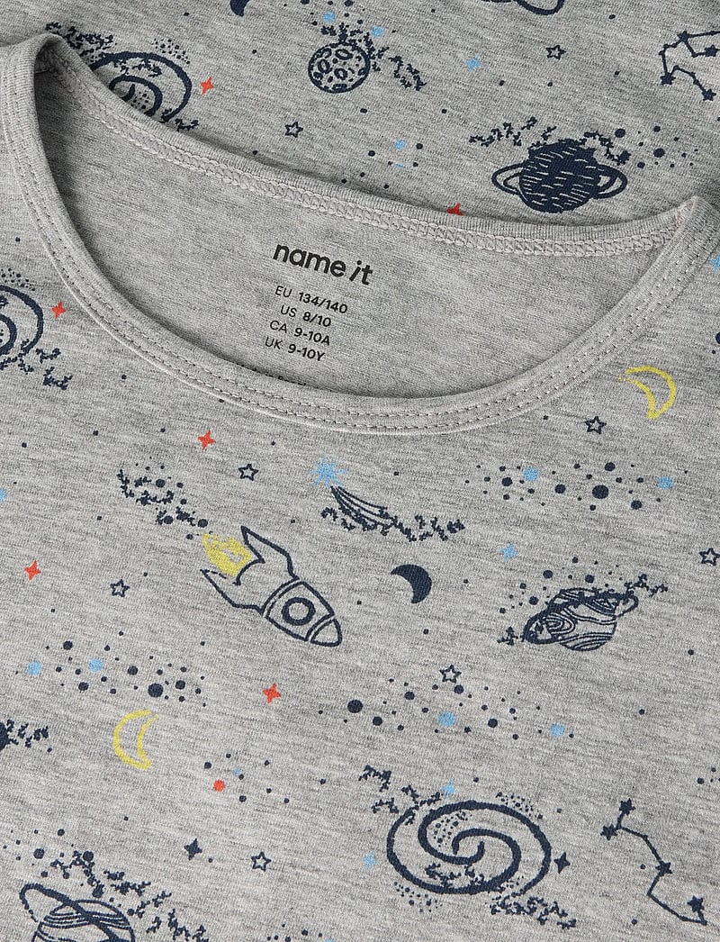 name it - NKMNIGHTSET GREY SPACE NOOS - sett - grey melange - 4