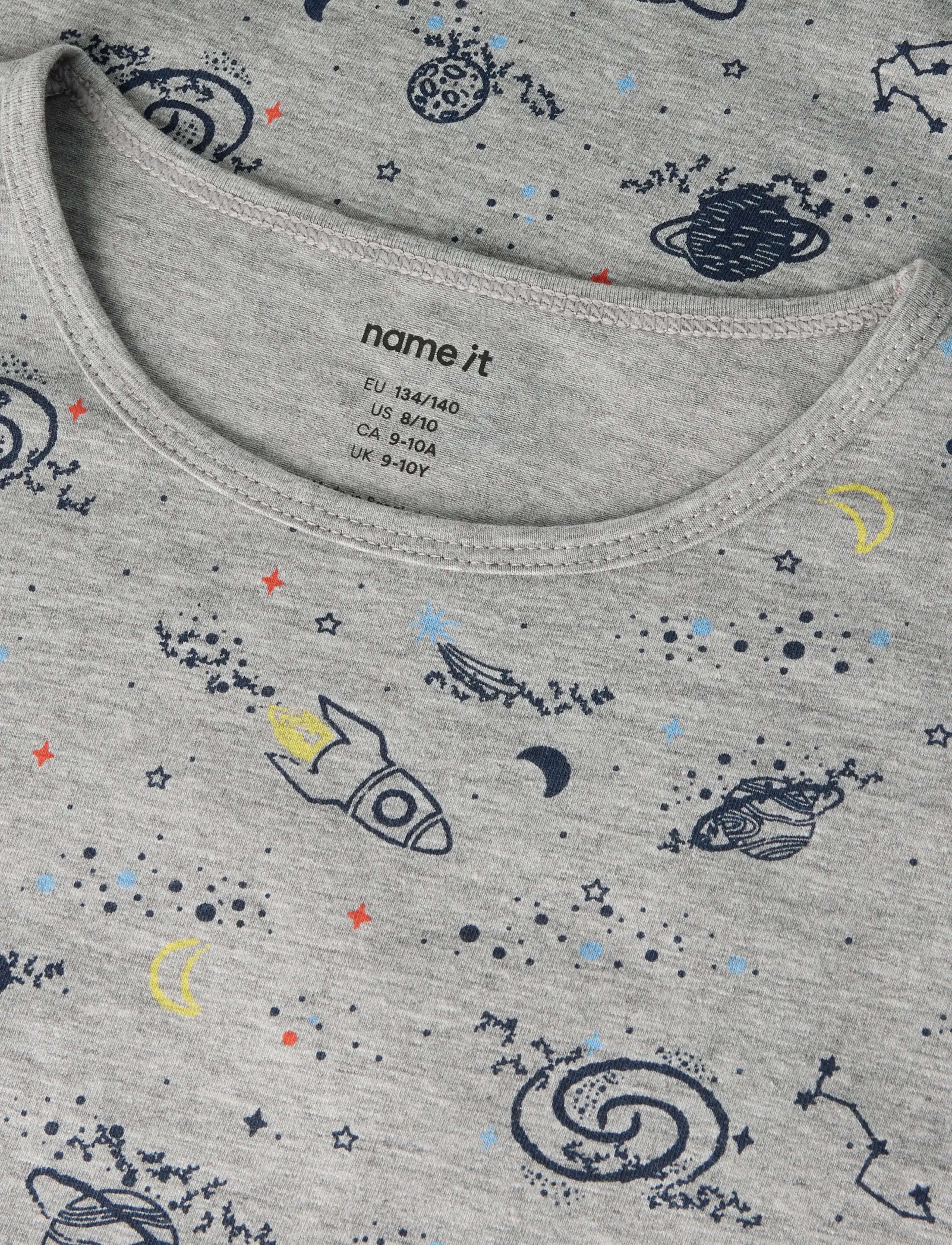 name it - NKMNIGHTSET GREY SPACE NOOS - sets - grey melange - 4