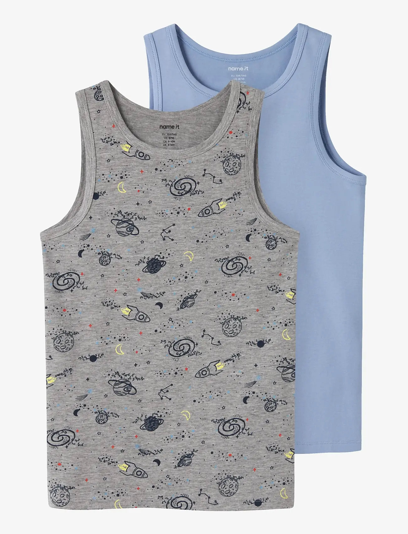 name it - NKMTANK TOP 2P GREY SPACE NOOS - tank top - grey melange - 1