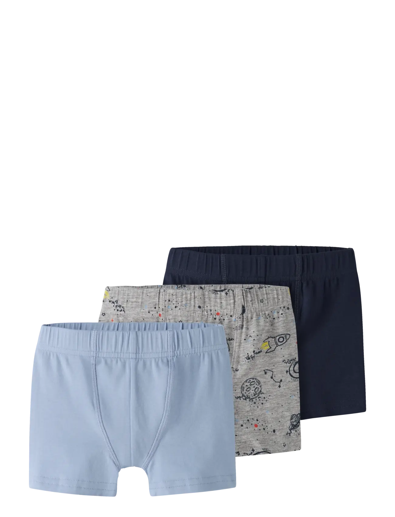 NAME IT Nmmtights 3P Grau Space Noos Blau - 86 - Kinder