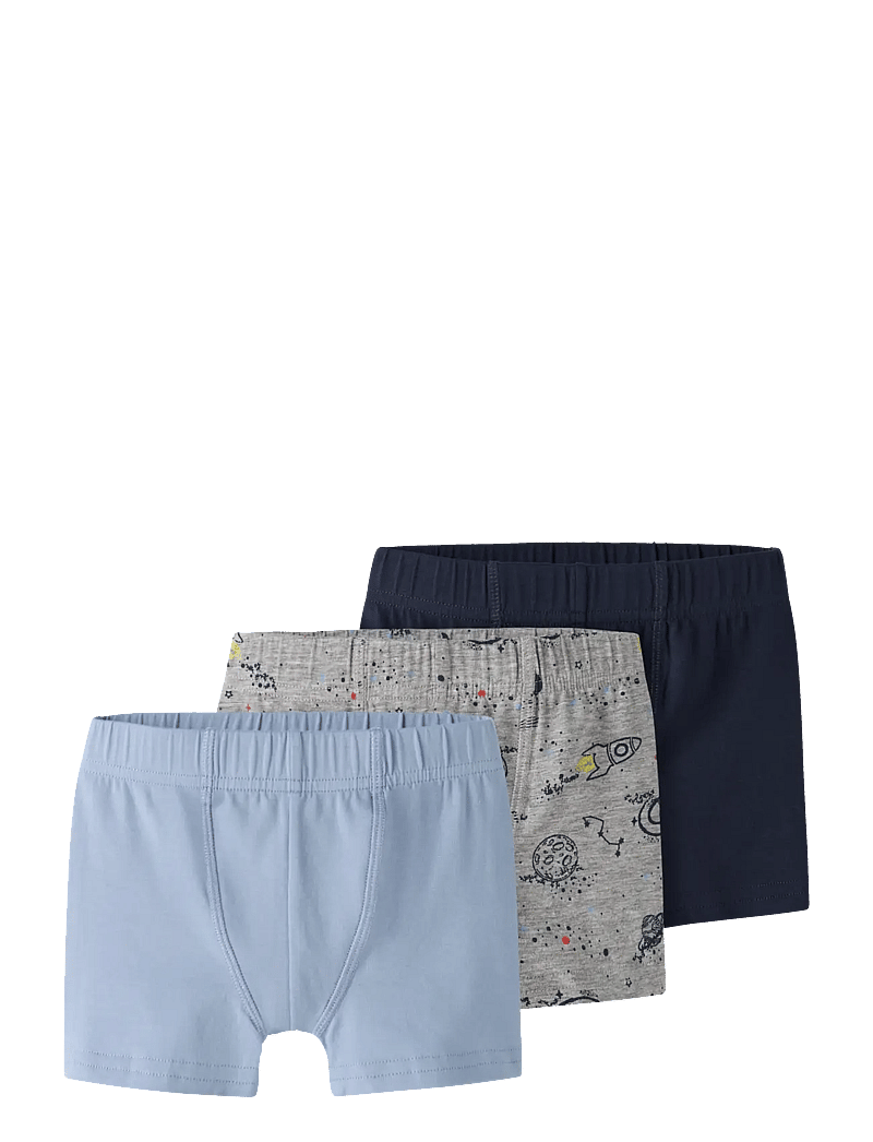 name it - NMMTIGHTS 3P GREY SPACE NOOS - unterhosen - grey melange - 1