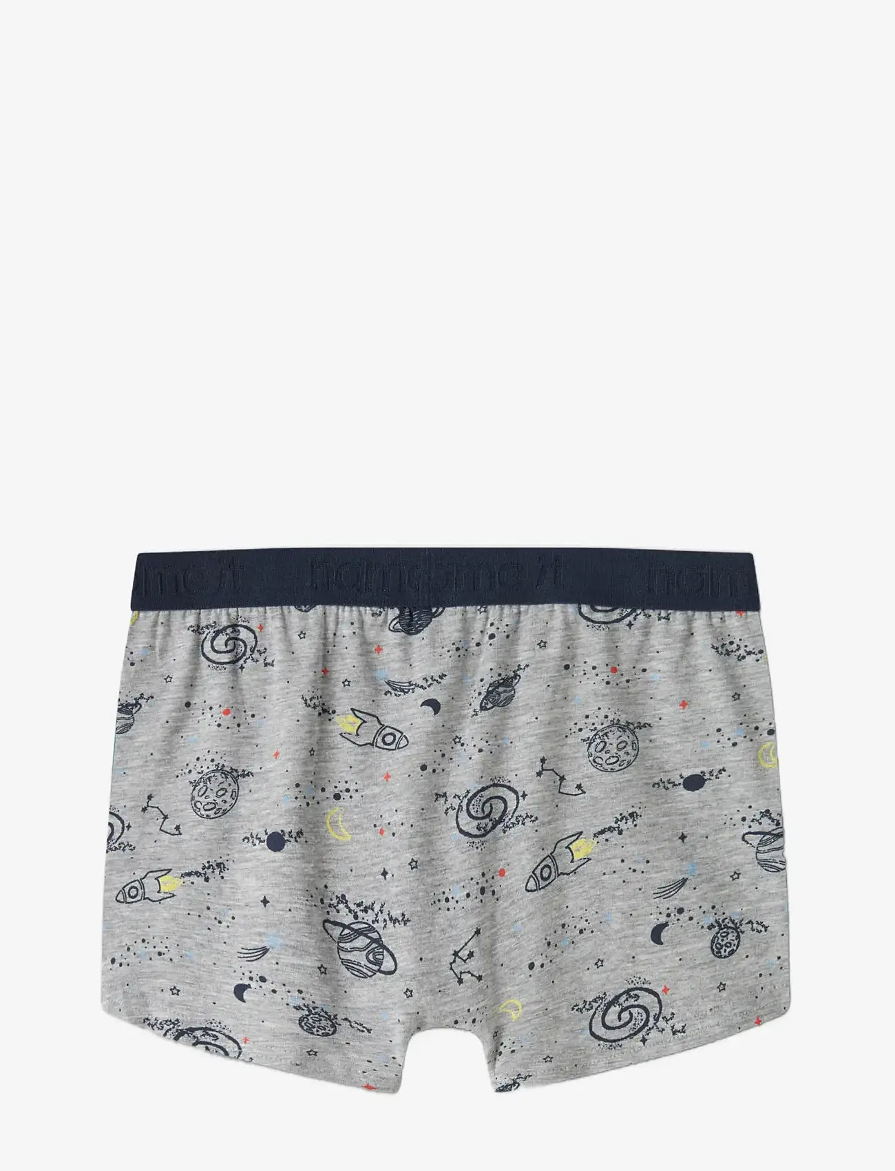 name it - NKMBOXER 3P GREY SPACE NOOS - unterhosen - grey melange - 2