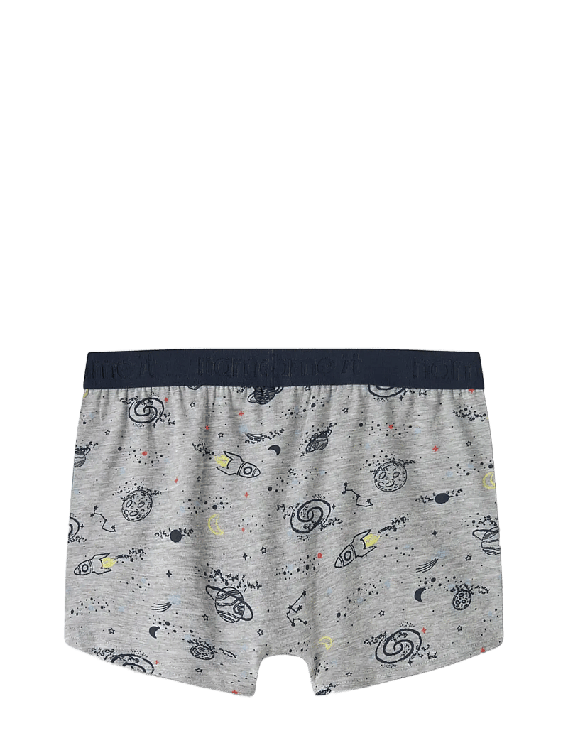 name it - NKMBOXER 3P GREY SPACE NOOS - unterhosen - grey melange - 2