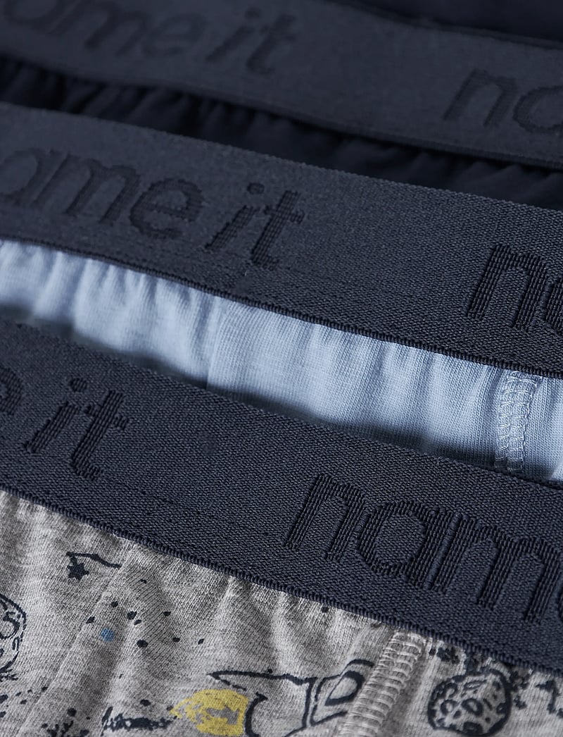 name it - NKMBOXER 3P GREY SPACE NOOS - unterhosen - grey melange - 4