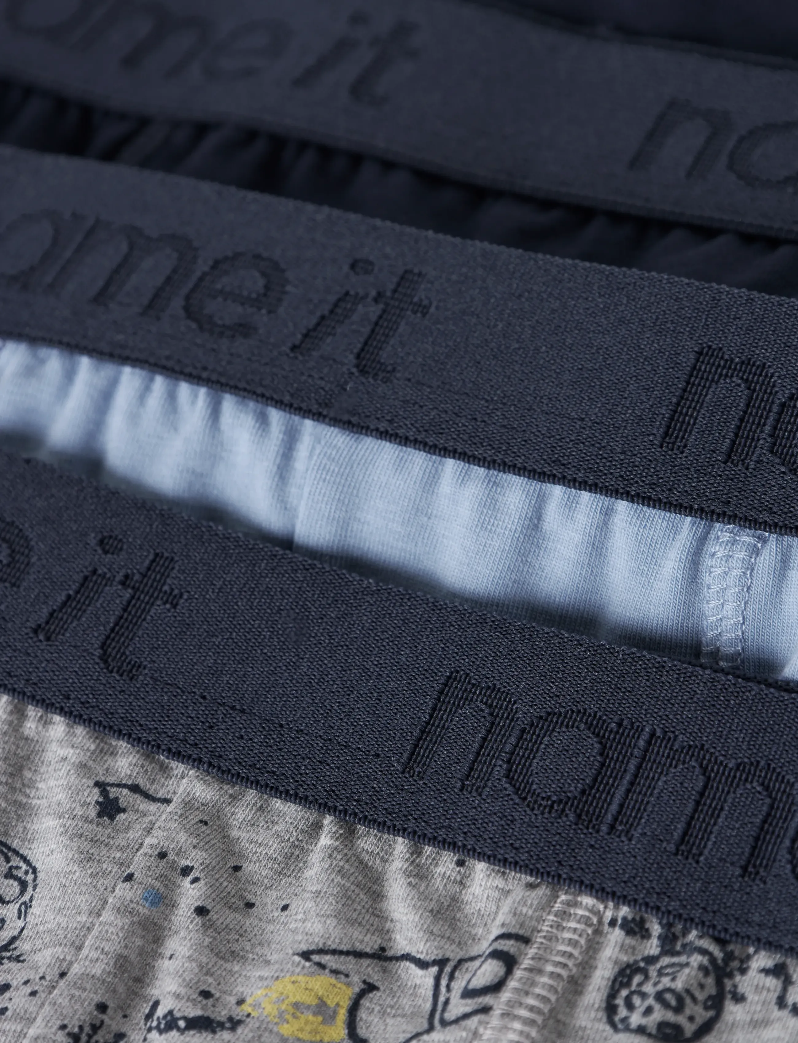 name it - NKMBOXER 3P GREY SPACE NOOS - unterhosen - grey melange - 4