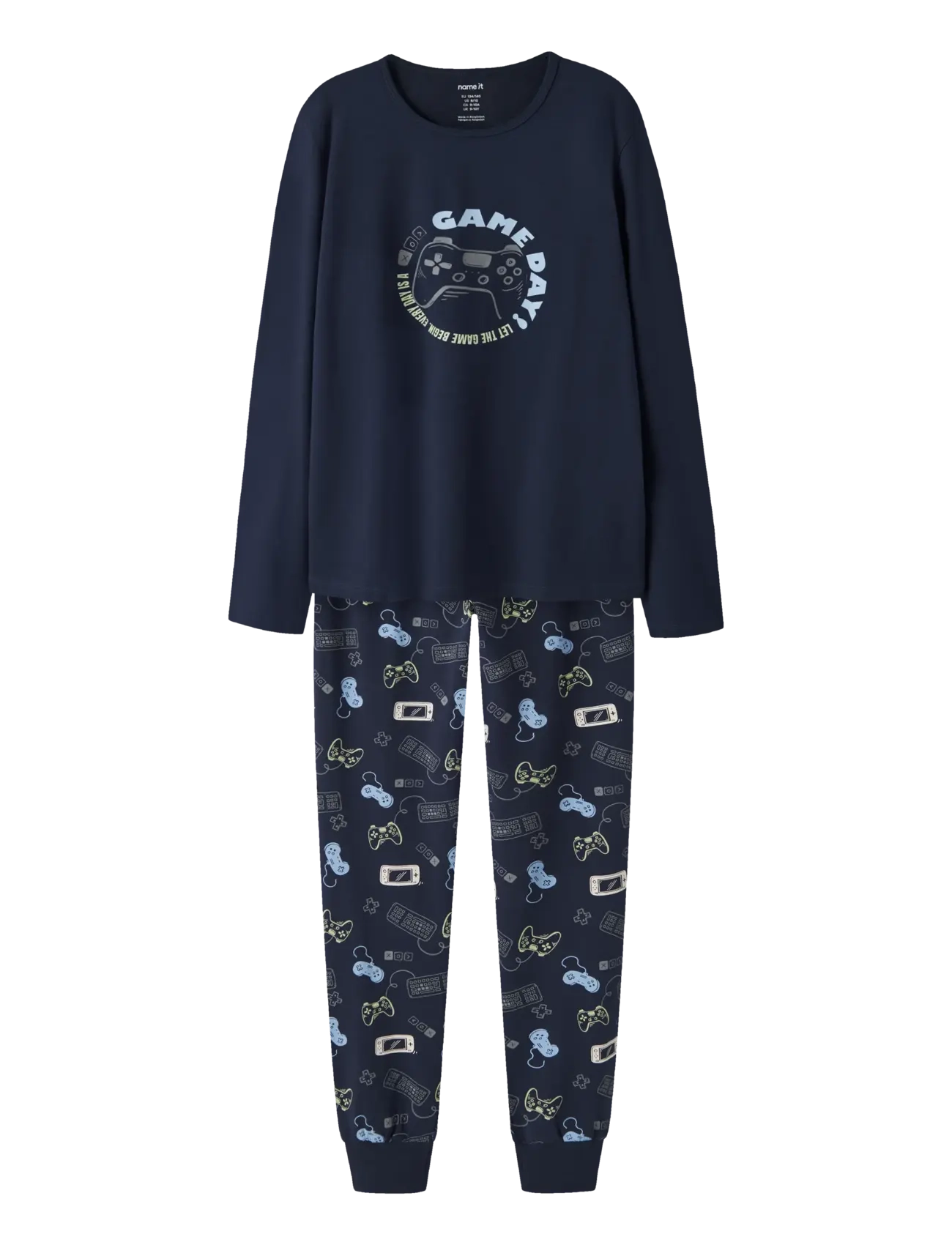 NAME IT Nkmnightset Navy Gamer Noos Navy - 122-128 - Kinder