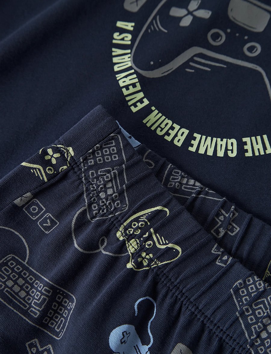 name it - NKMNIGHTSET NAVY GAMER NOOS - pyjamasset - navy blazer - 4