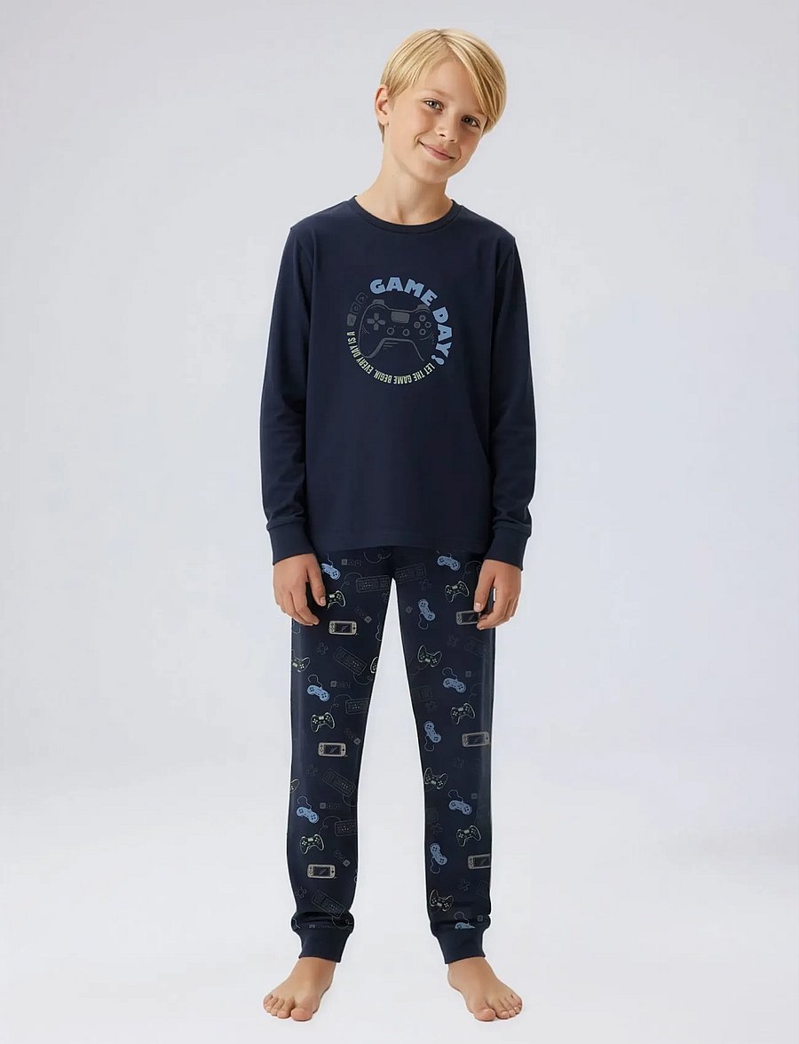 name it - NKMNIGHTSET NAVY GAMER NOOS - pyjamasset - navy blazer - 5