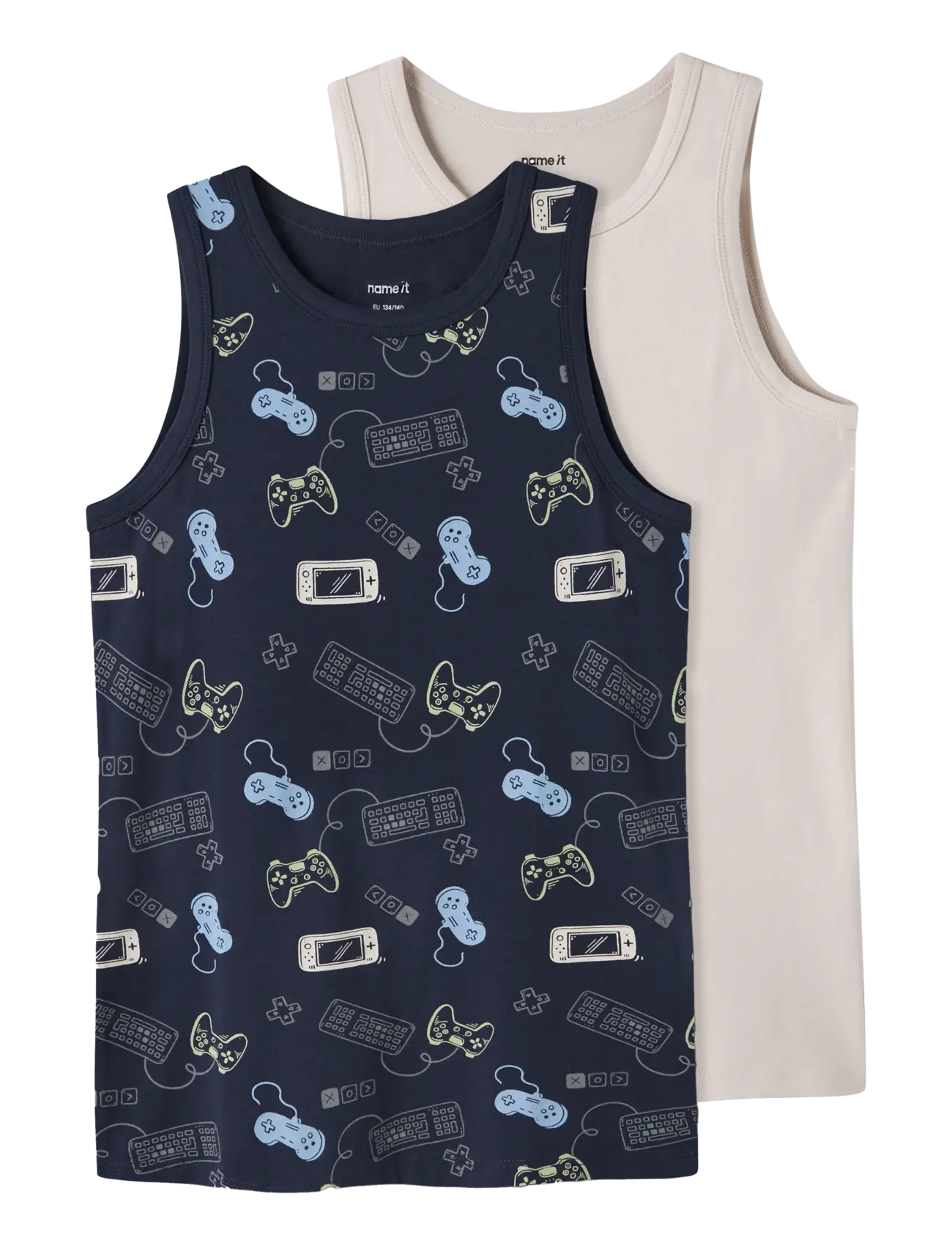 NAME IT Nkmtank Oberteil 2P Navy Gamer Noos Blau - 86 - Kinder