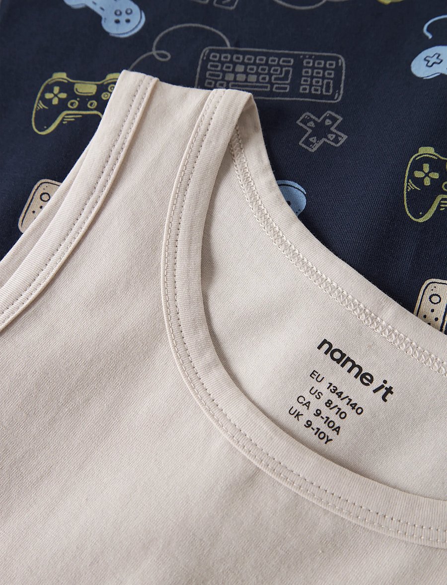 name it - NKMTANK TOP 2P NAVY GAMER NOOS - tank tops - navy blazer - 4