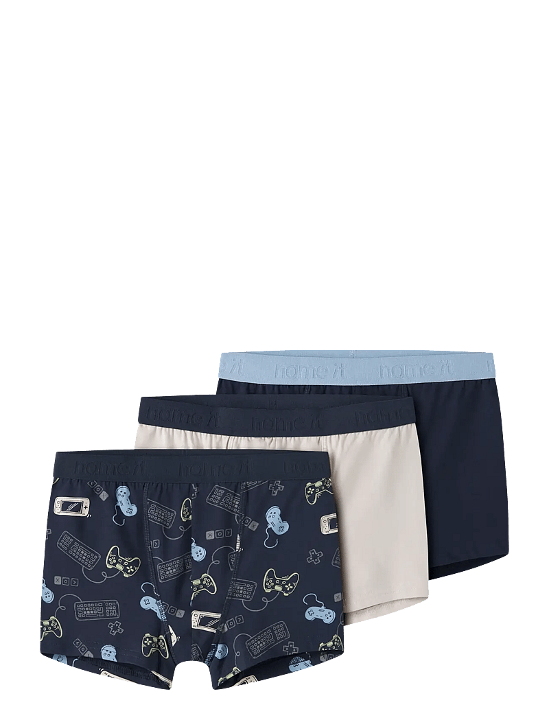 name it - NKMBOXER 3P NAVY GAMER NOOS - undertøjssæt - navy blazer - 1