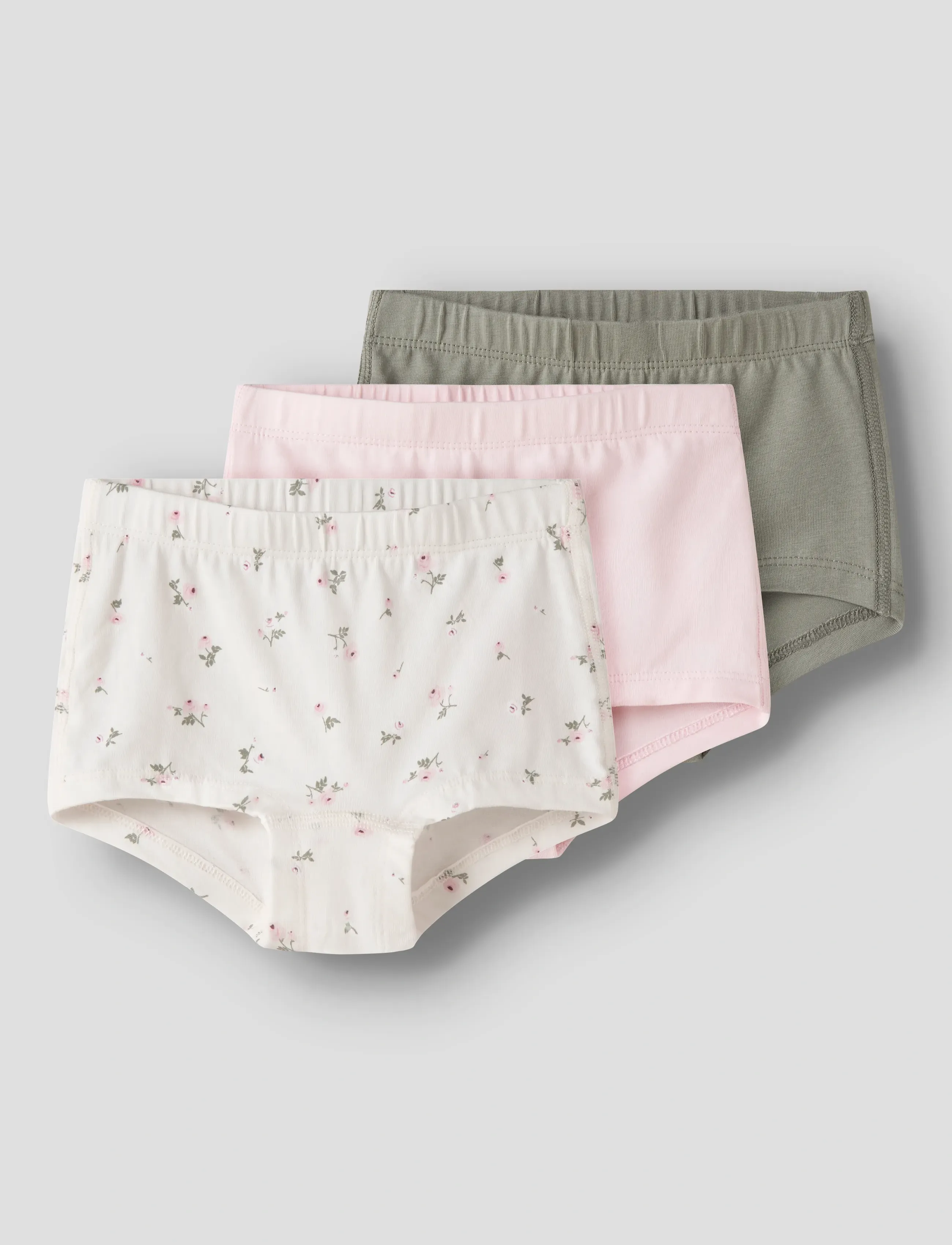 name it Nmftights 3P Jet Stream Flower Noos, 92, Pink, Undertøj > Underbukser, Børn