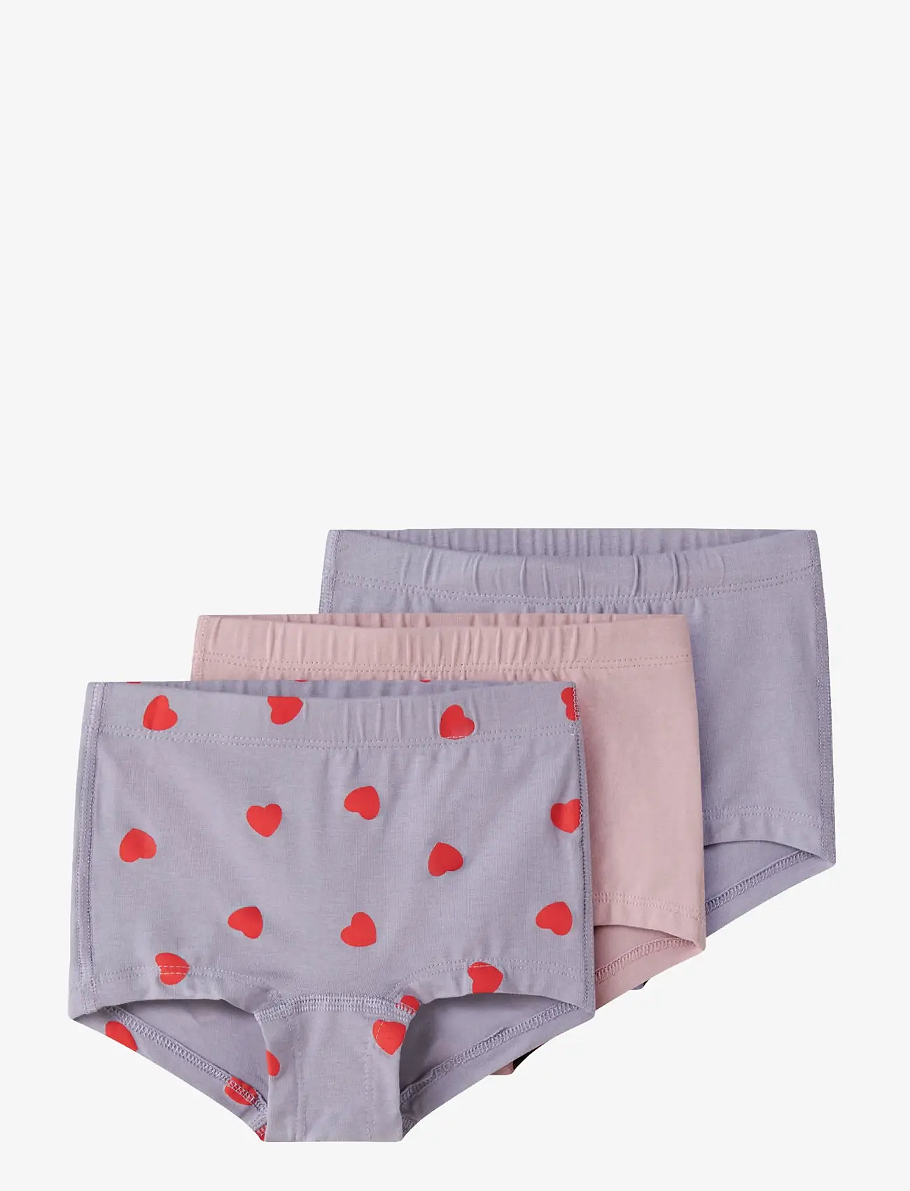 name it NMFTIGHTS 3P LAVENDER HEARTS NOOS - Unterwäsche - LAVENDER GRAY / pink/rose