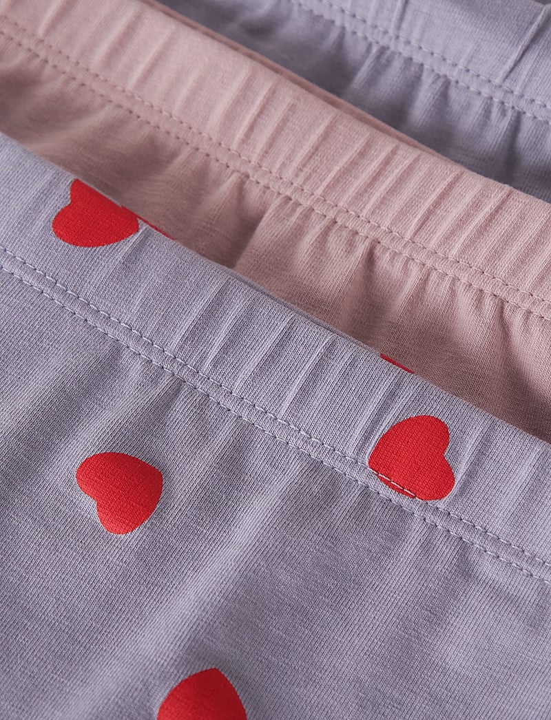 name it - NMFTIGHTS 3P LAVENDER HEARTS NOOS - kelnaitės - lavender gray - 5