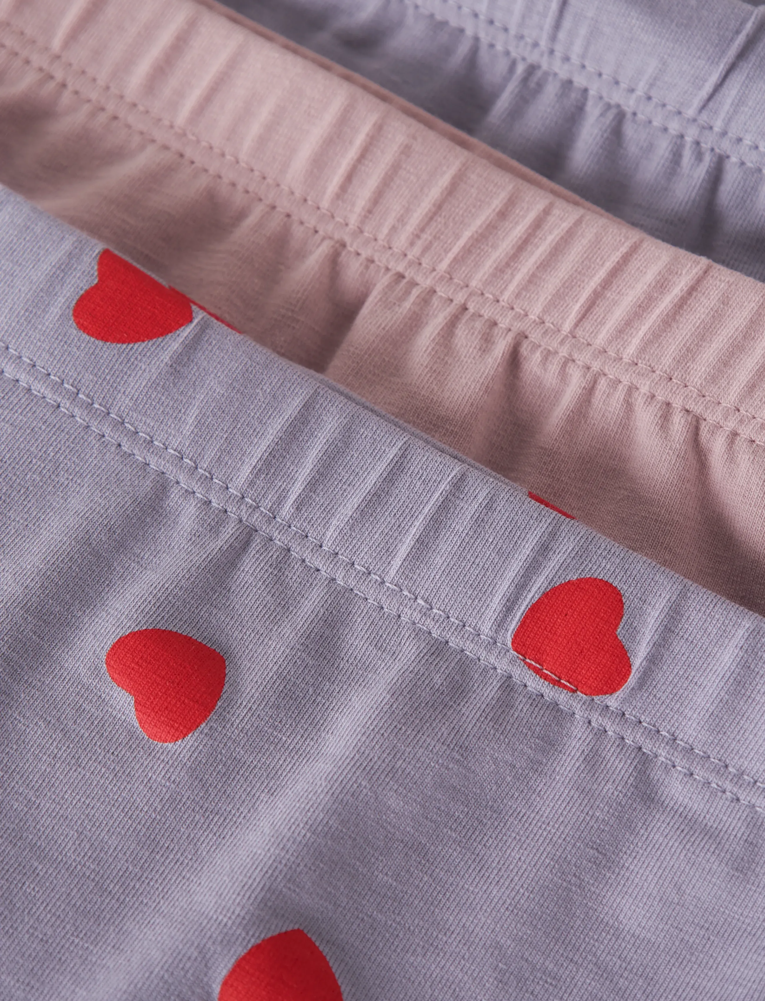 name it - NMFTIGHTS 3P LAVENDER HEARTS NOOS - slips - lavender gray - 5