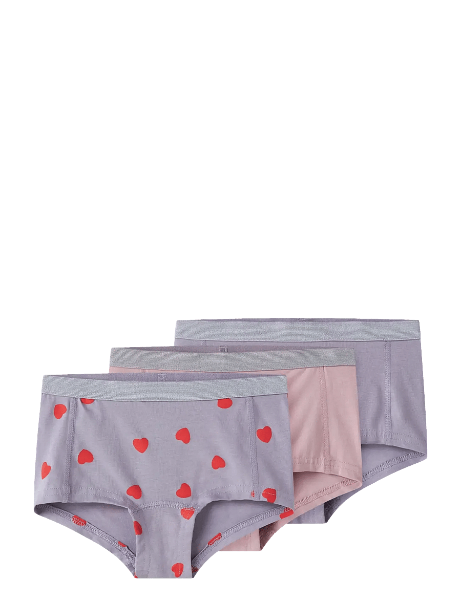 name it - NKFHIPSTER 3P LAVENDER HEARTS NOOS - sous-vêtements pour hommes - lavender gray - 1