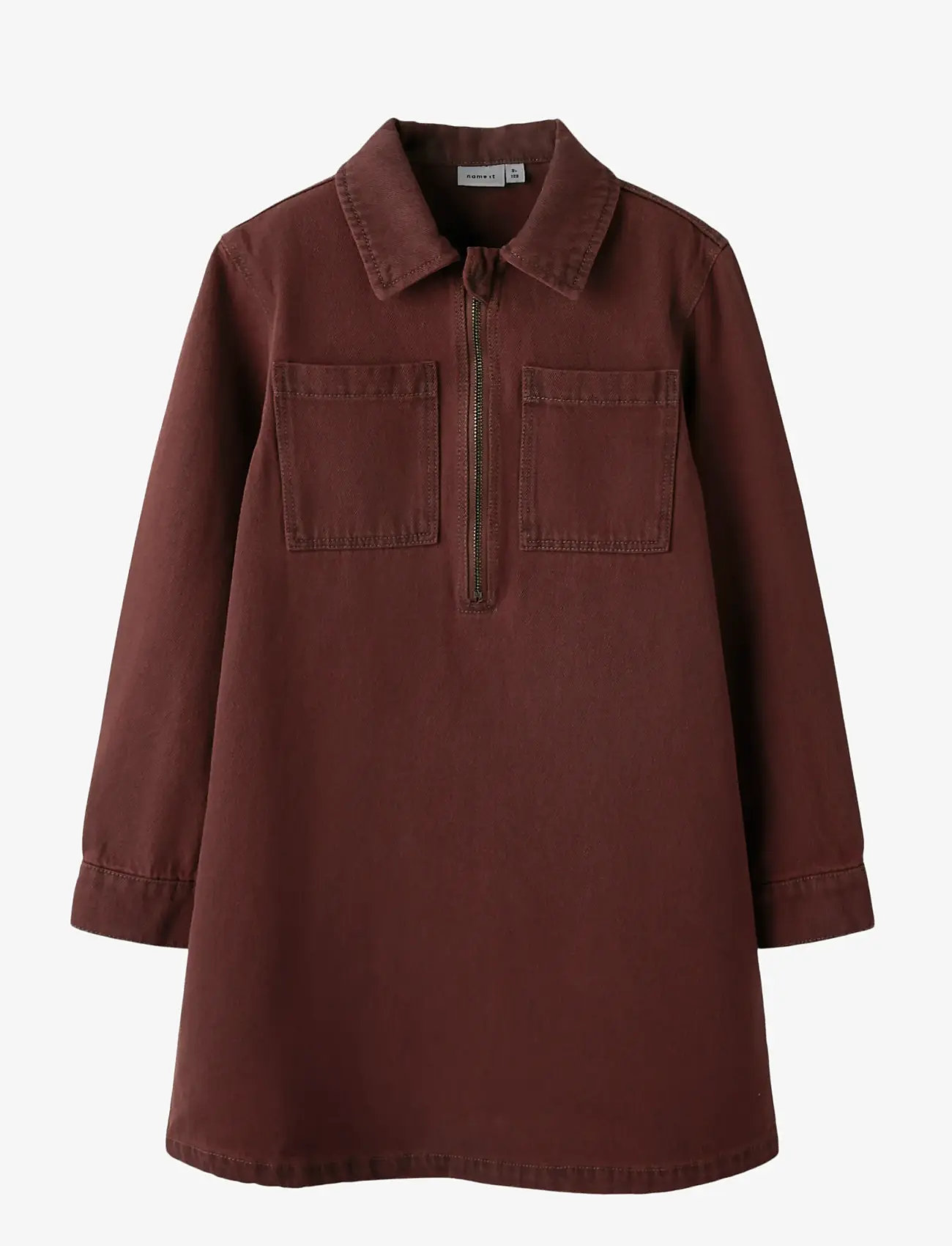 name it - NKFMIRA OVERDYED DNM DRESS 4042-ZA K - langærmede hverdagskjoler - andorra - 1