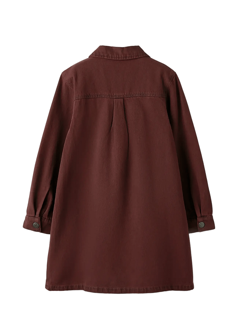 name it - NKFMIRA OVERDYED DNM DRESS 4042-ZA K - langærmede hverdagskjoler - andorra - 2