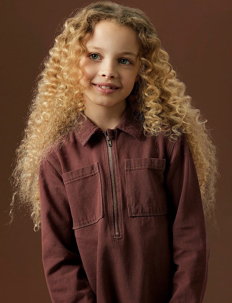 name it - NKFMIRA OVERDYED DNM DRESS 4042-ZA K - langærmede hverdagskjoler - andorra - 3