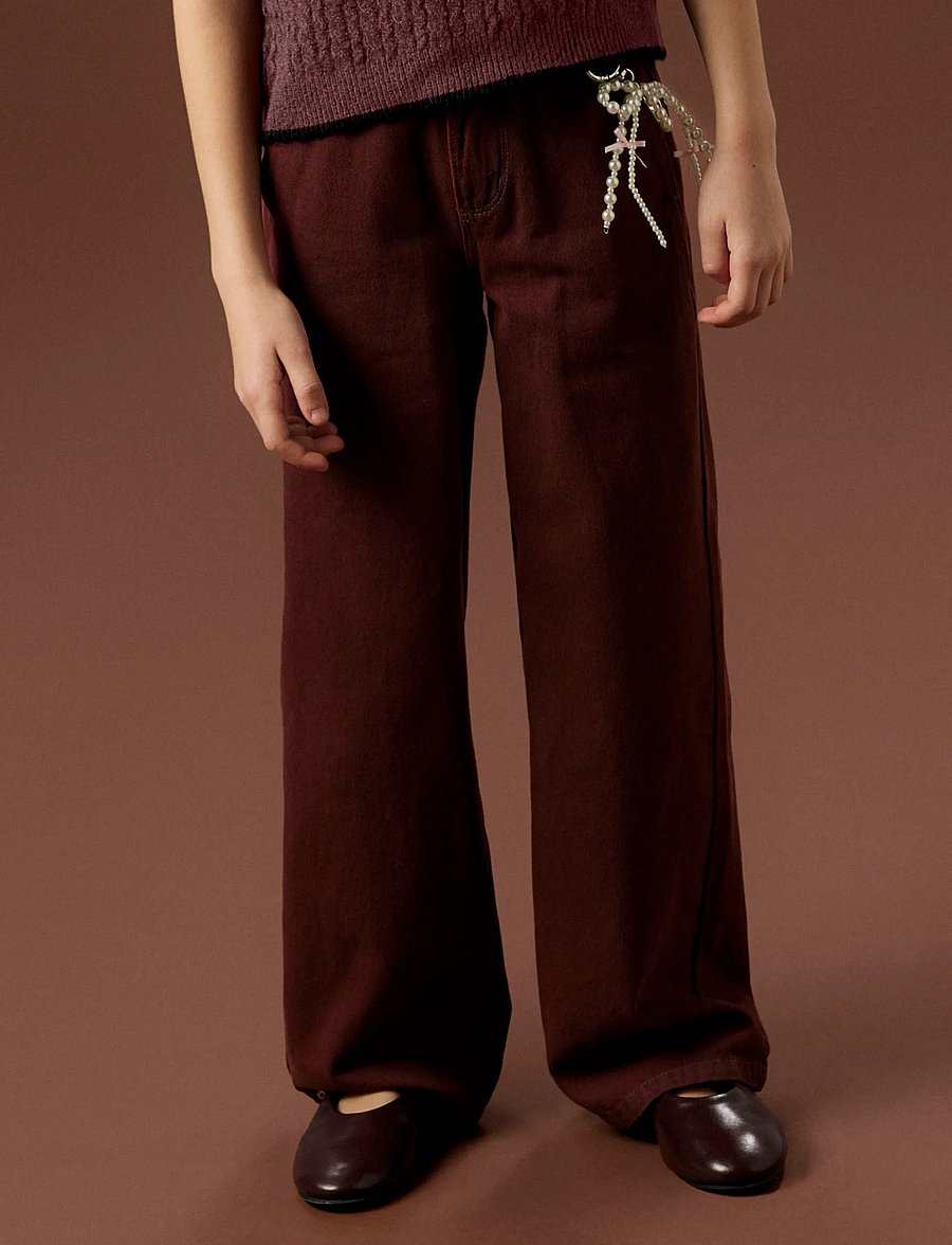 name it - NKFROSE WIDE OVERDYED JEANS 4042-ZA K - szerokie dżinsy - andorra - 0