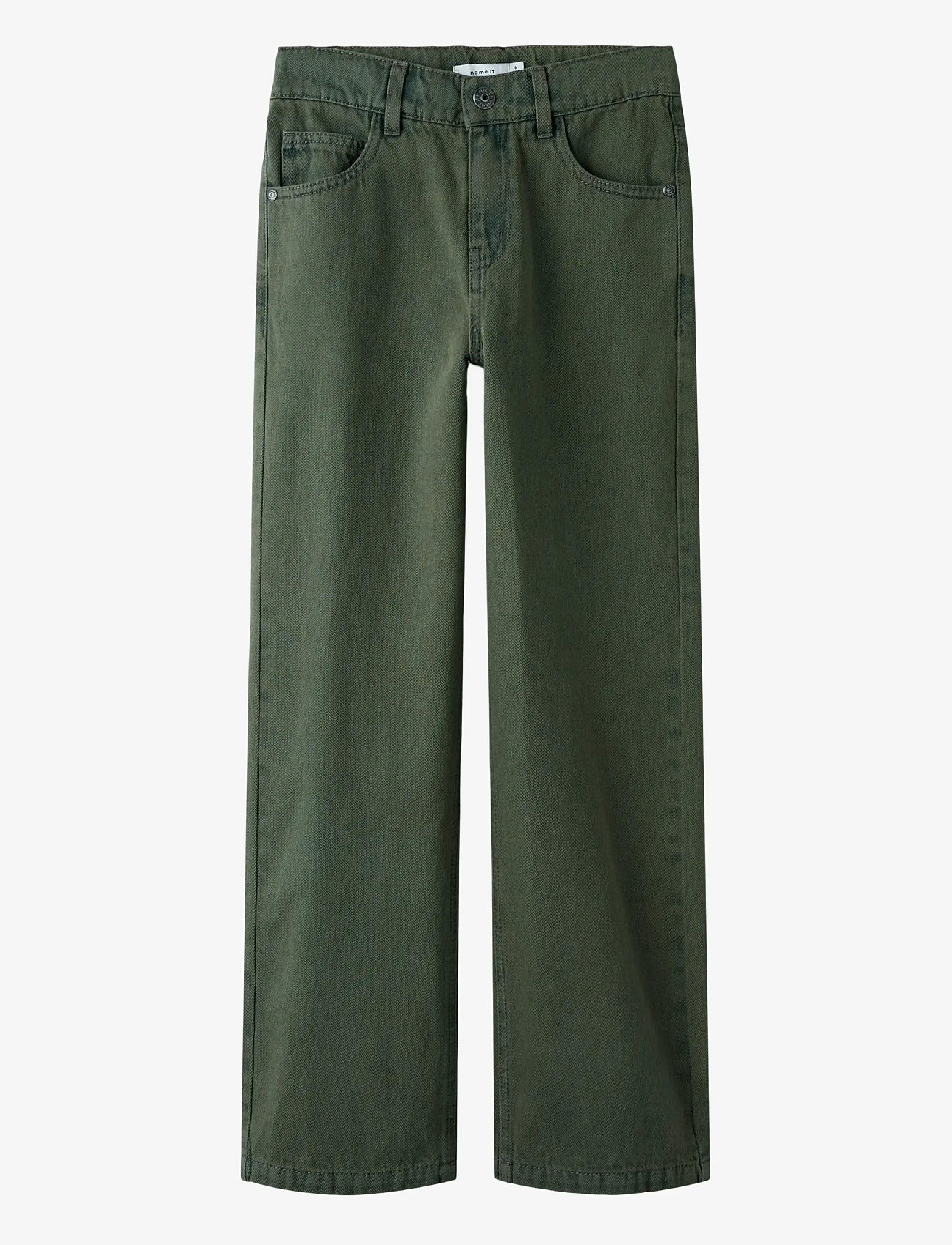 name it - NKMRYAN ST OVERDYED JEANS 4042-ZA K - deep forest - 1