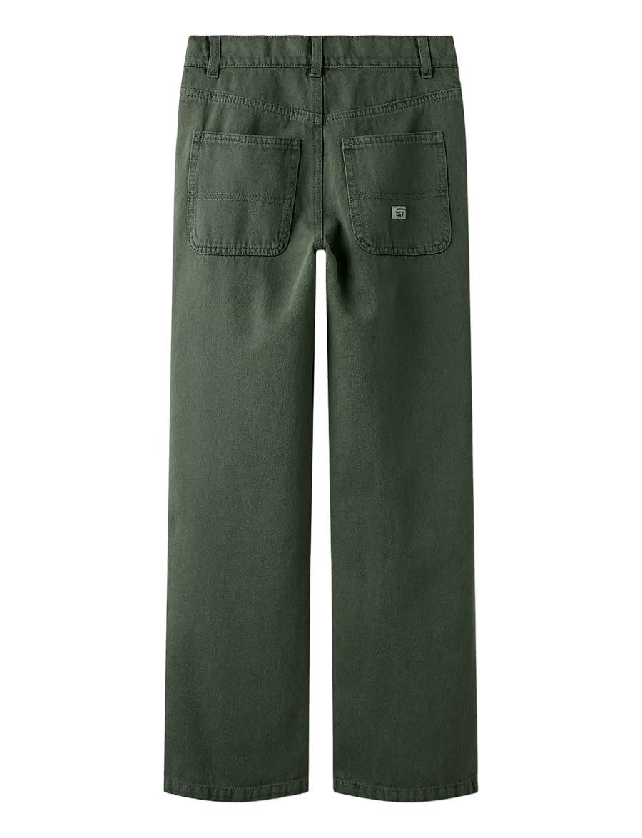 name it - NKMRYAN ST OVERDYED JEANS 4042-ZA K - deep forest - 2