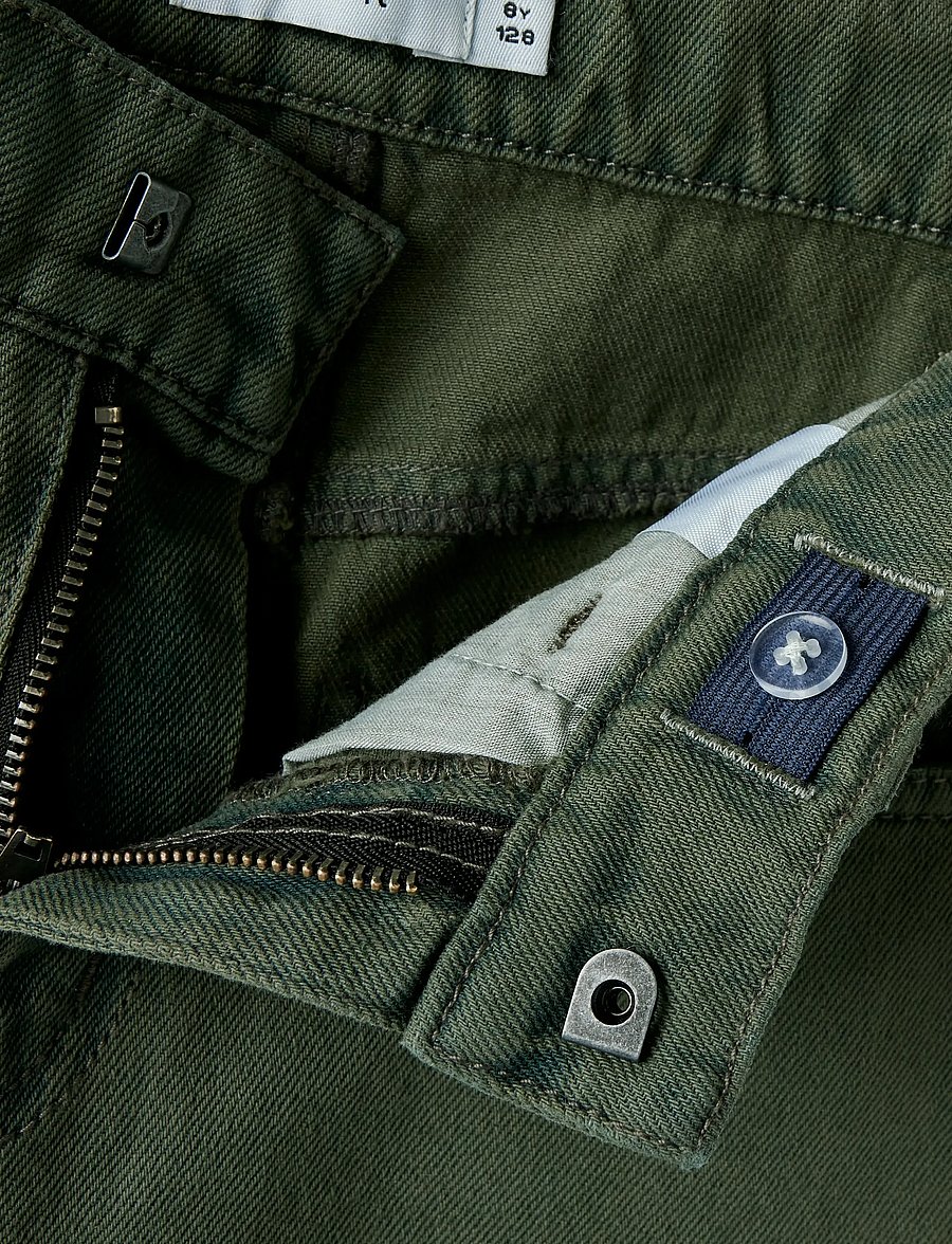 name it - NKMRYAN ST OVERDYED JEANS 4042-ZA K - deep forest - 5