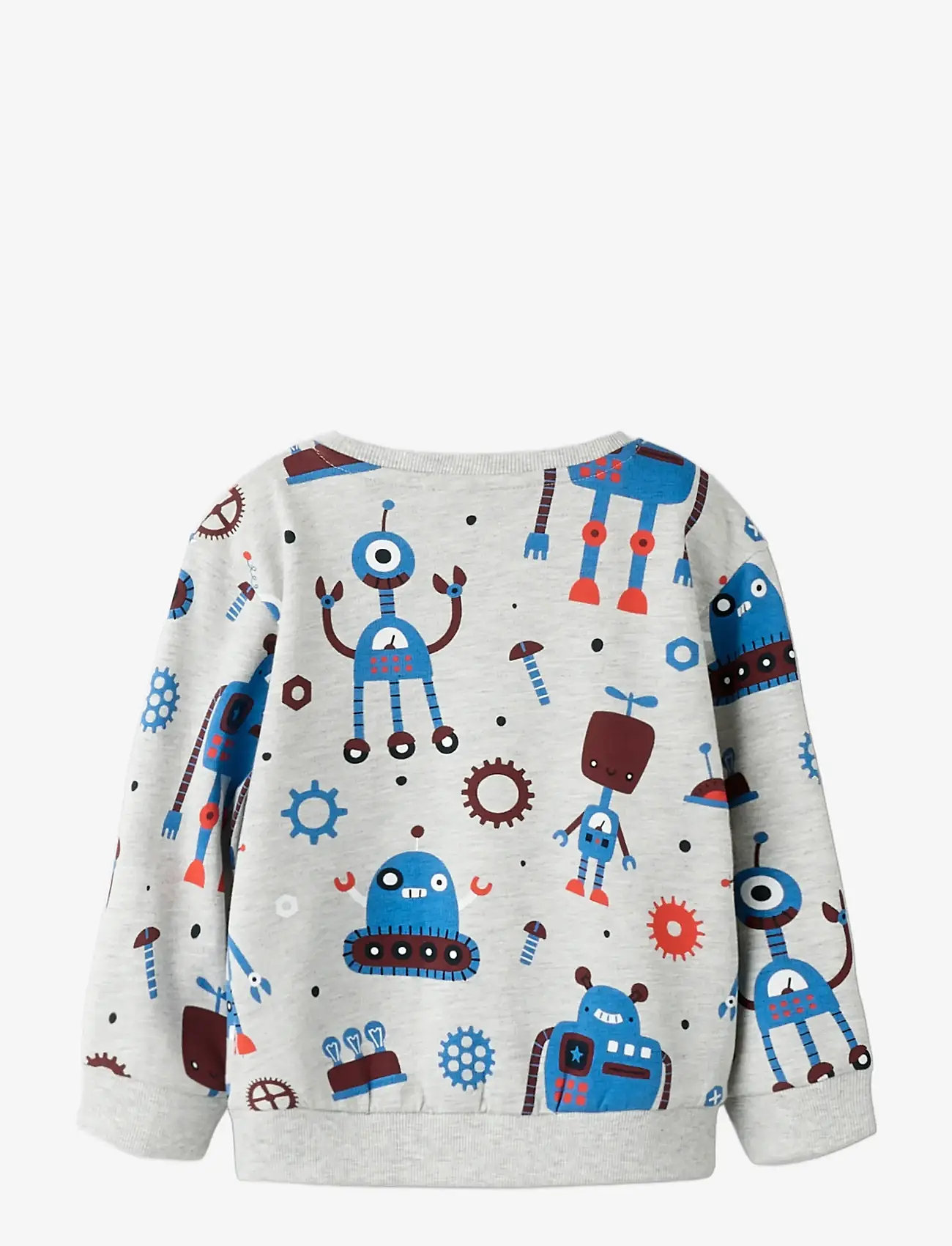 name it - NMMTINO LS NREG SWE BRU BOX PB - sweatshirts - light grey melange - 1