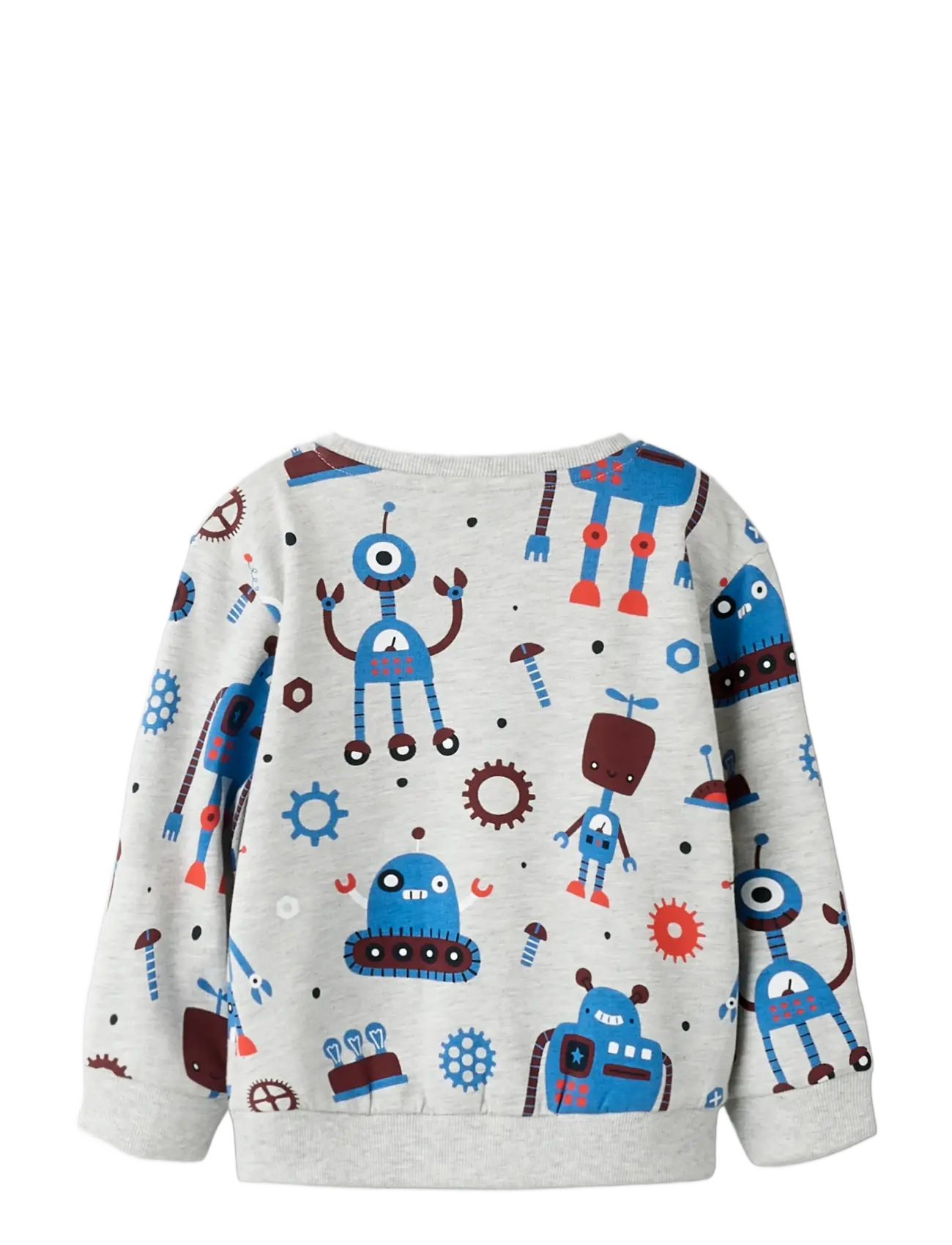 name it - NMMTINO LS NREG SWE BRU BOX PB - sweatshirts - light grey melange - 1