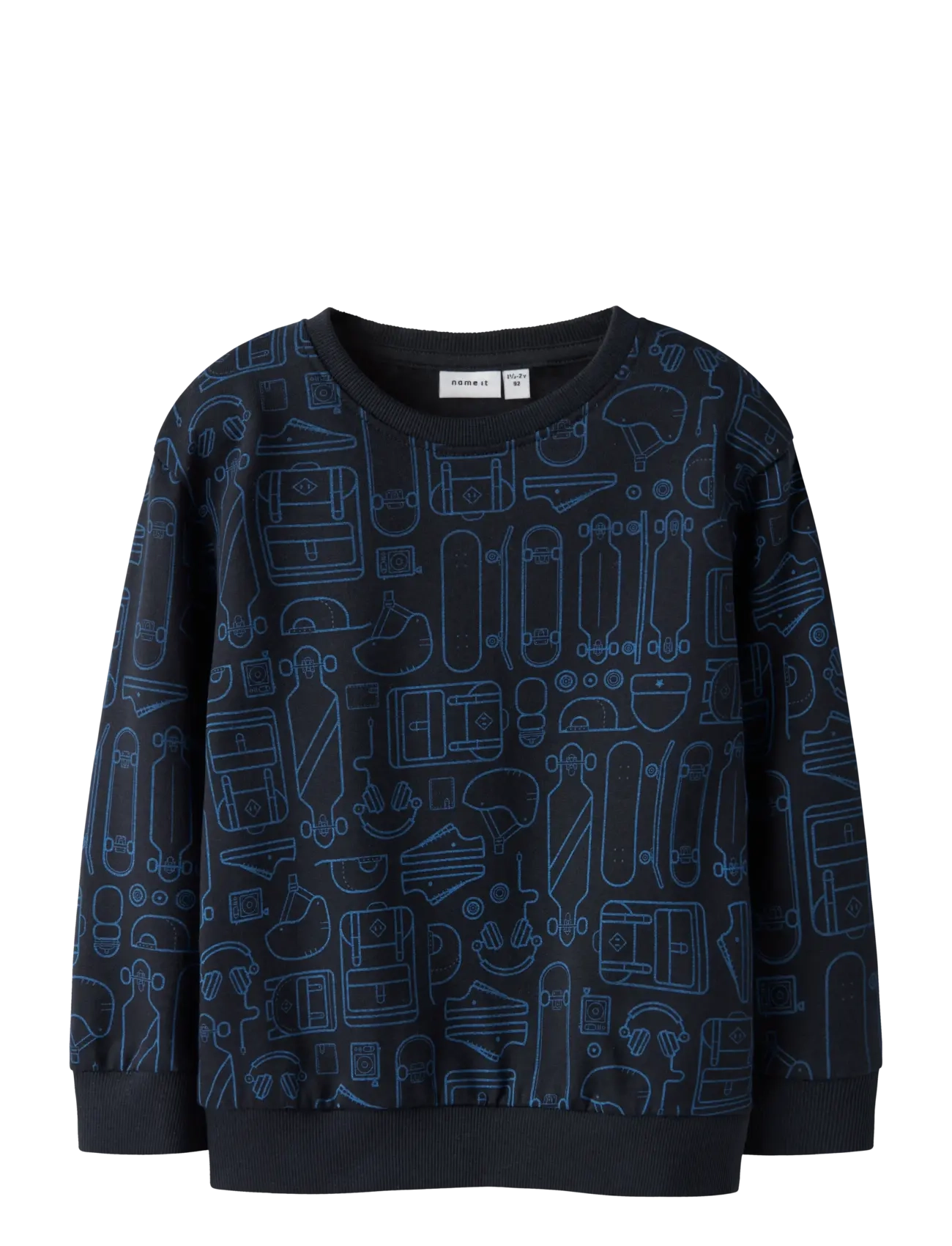 name it NMMTINO LS NREG SWE BRU BOX PB - Kläder - SALUTE / black