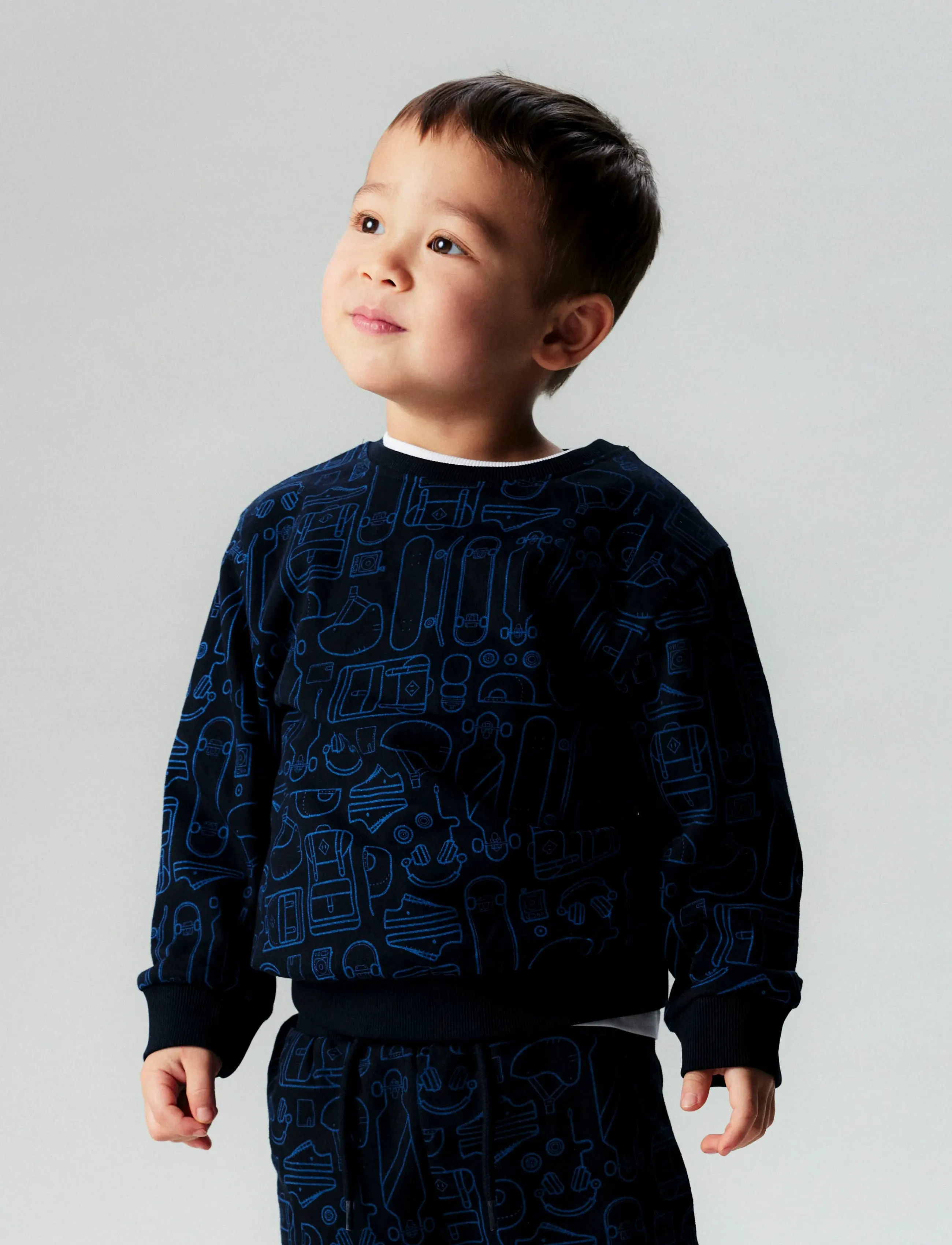 name it NMMTINO LS NREG SWE BRU BOX PB - Viršutinės dalies drabužiai - SALUTE / black