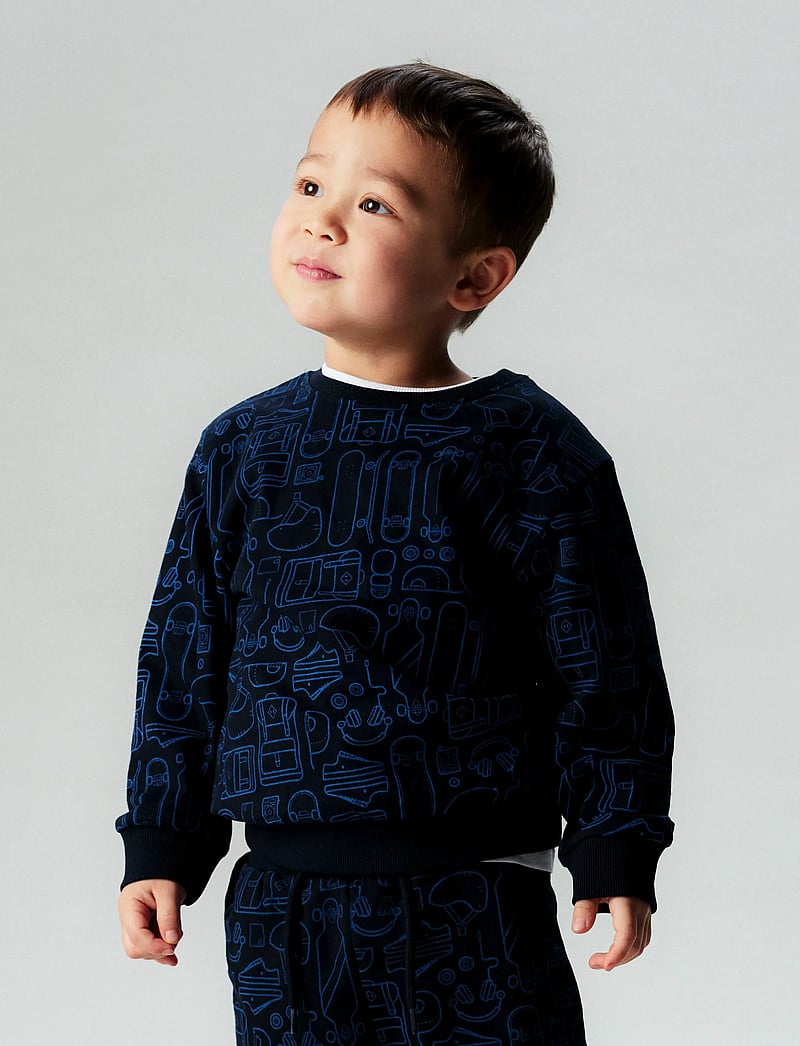 name it - NMMTINO LS NREG SWE BRU BOX PB - sweatshirts - salute - 0