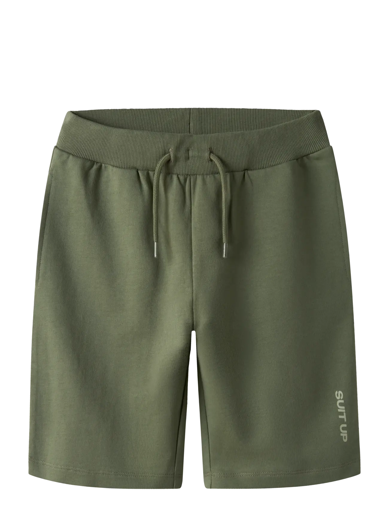 name it NKMHANSA NREG SWE SHORTS UNB BOX  PB - Riided - OLIVINE / khaki/green