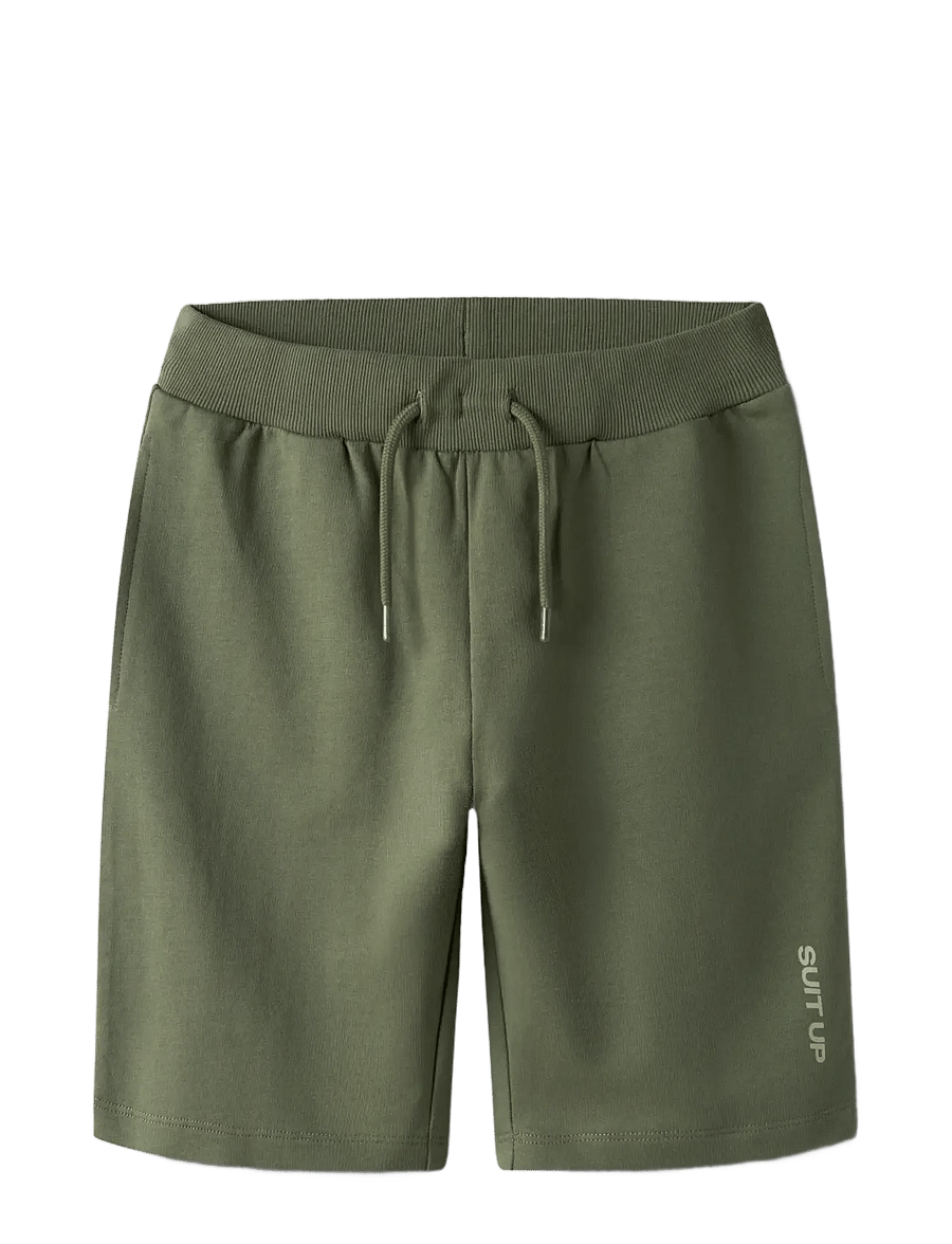 name it - NKMHANSA NREG SWE SHORTS UNB BOX PB - sweatshorts - olivine - 2