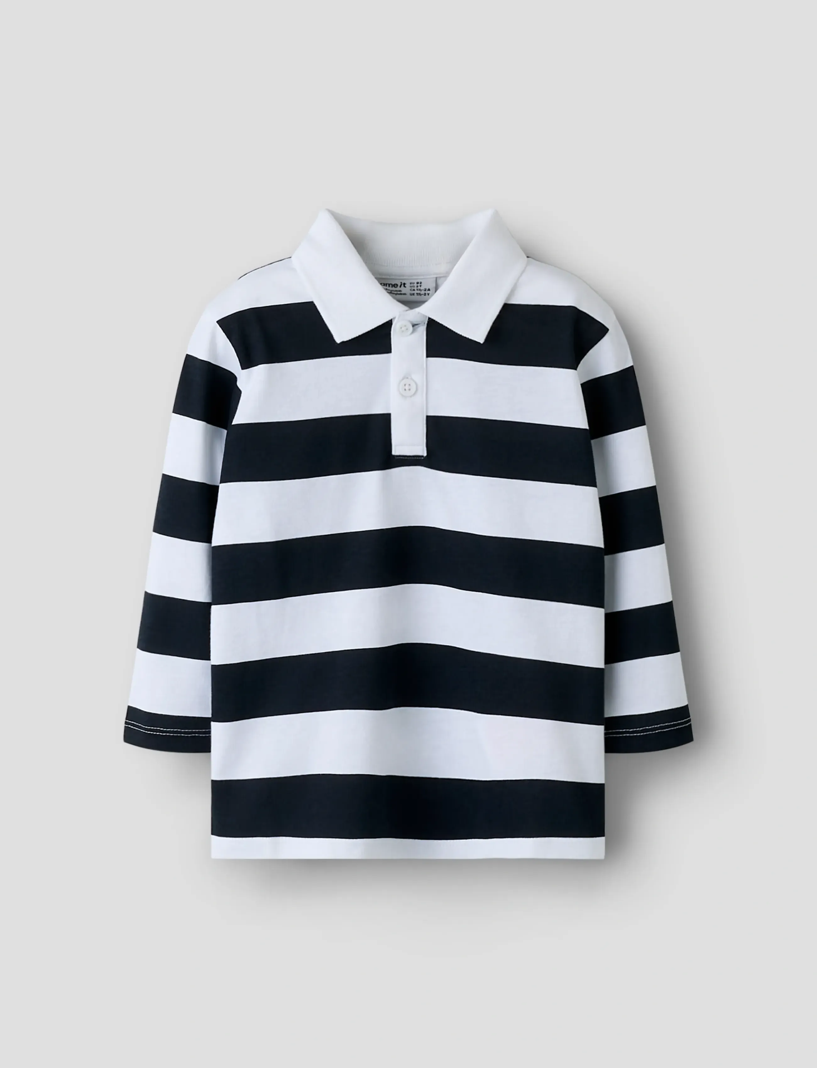 name it Nmmbenni Ls Nreg Polo Pb, 104, White, Polo Skjorter > Langærmede Polo Shirts, Børn