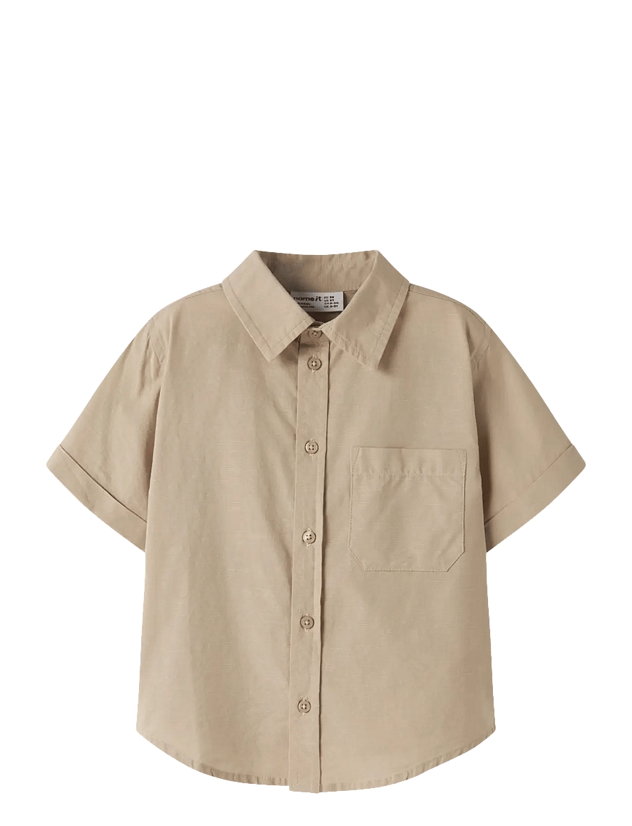 name it - NMMFILIP SS NREG SHIRT PB - lühikeste varrukatega särgid - aluminium - 0