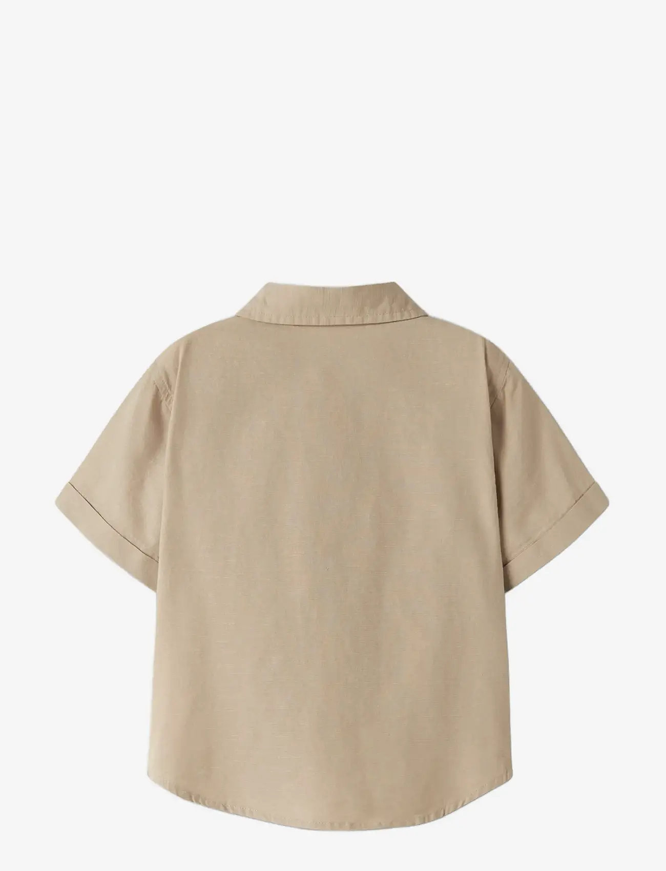 name it - NMMFILIP SS NREG SHIRT PB - kortærmede skjorter - aluminium - 1