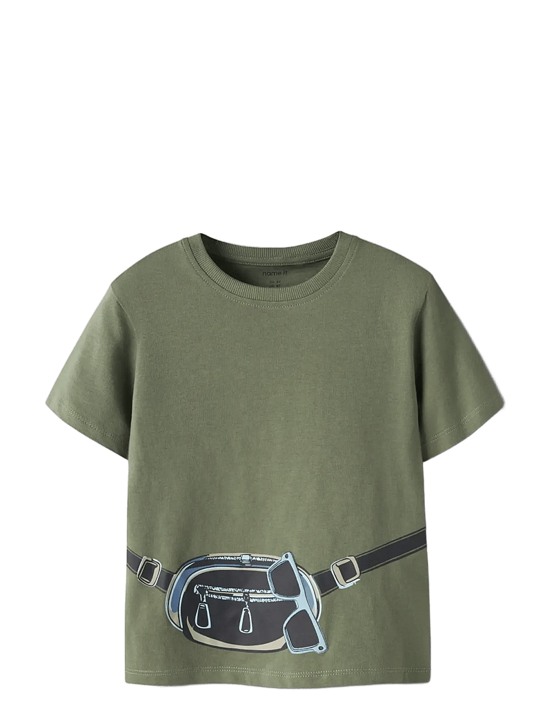 name it - NMMHENNI SS NREG TOP BOX PB - kortærmede t-shirts - olivine - 2