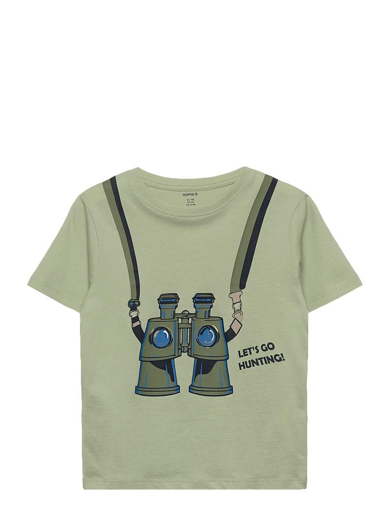 name it - NMMHENNI SS NREG TOP BOX PB - kortærmede t-shirts - swamp - 0