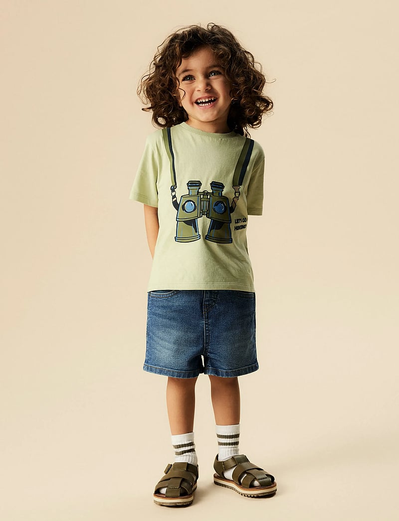 name it - NMMHENNI SS NREG TOP BOX PB - kortærmede t-shirts - swamp - 3