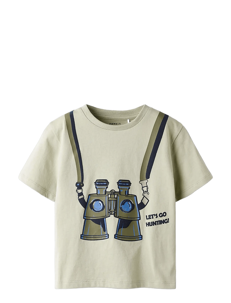 name it - NMMHENNI SS NREG TOP BOX PB - kortærmede t-shirts - swamp - 2