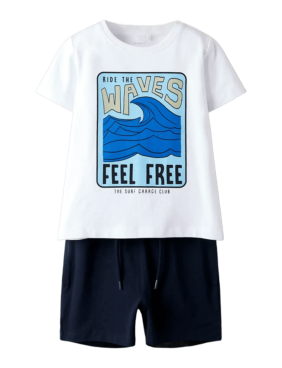 name it - NMMJARRY SS SHORTS SET BOX PB - sets mit kurzärmeligem t-shirt - salute - 2