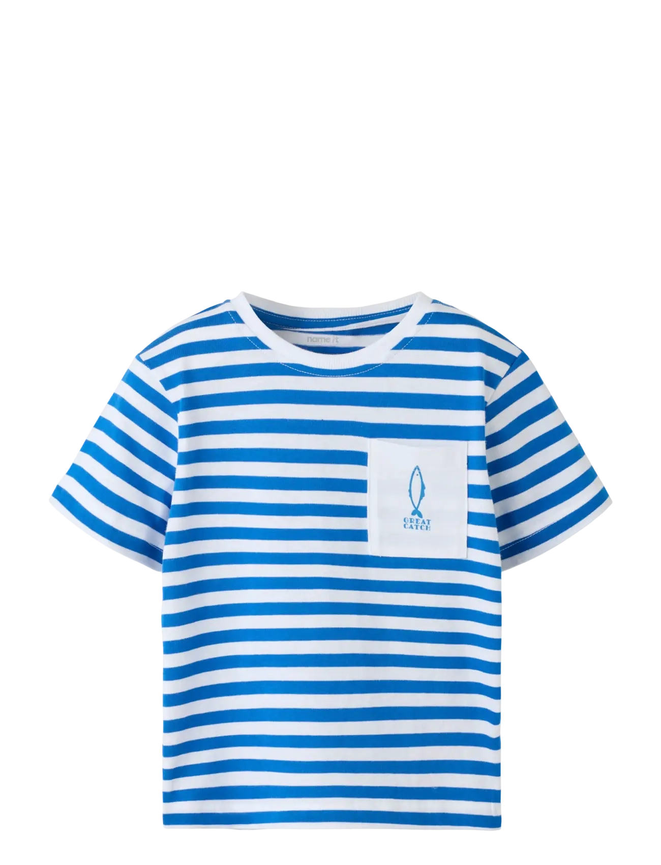 name it NMMJESPER SS NREG TOP BOX  PB - Børn 98-134 - NAUTICAL BLUE / blue