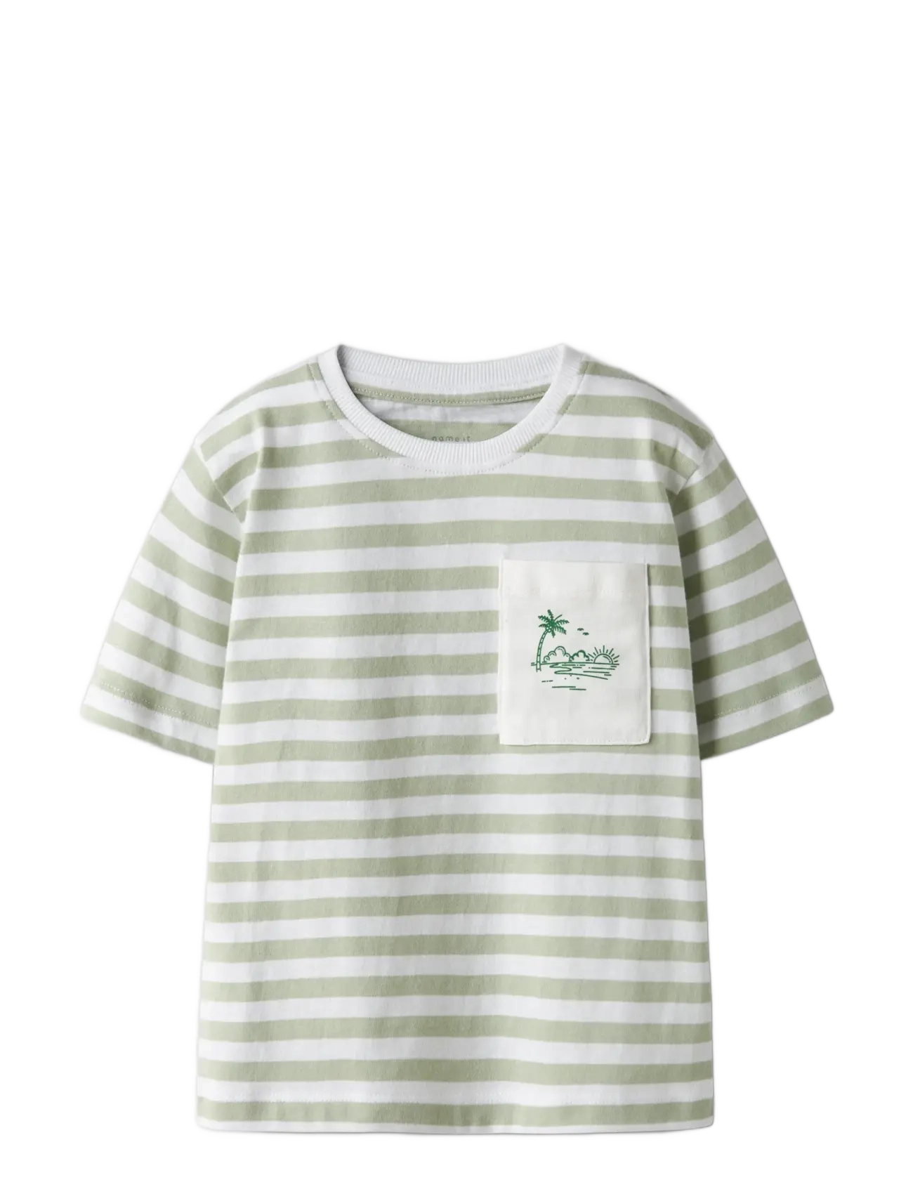 name it - NMMJESPER SS NREG TOP BOX  PB - kortærmede t-shirts - swamp - 2