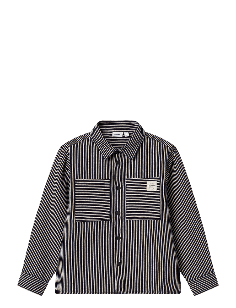name it - NKMPOVENAN LS SHIRT - langärmlige hemden - dark sapphire - 0