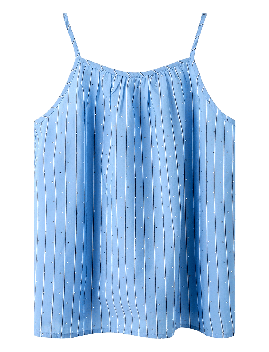 name it - NKFJIANNA STRAP TOP - blusen & tuniken - serenity - 0