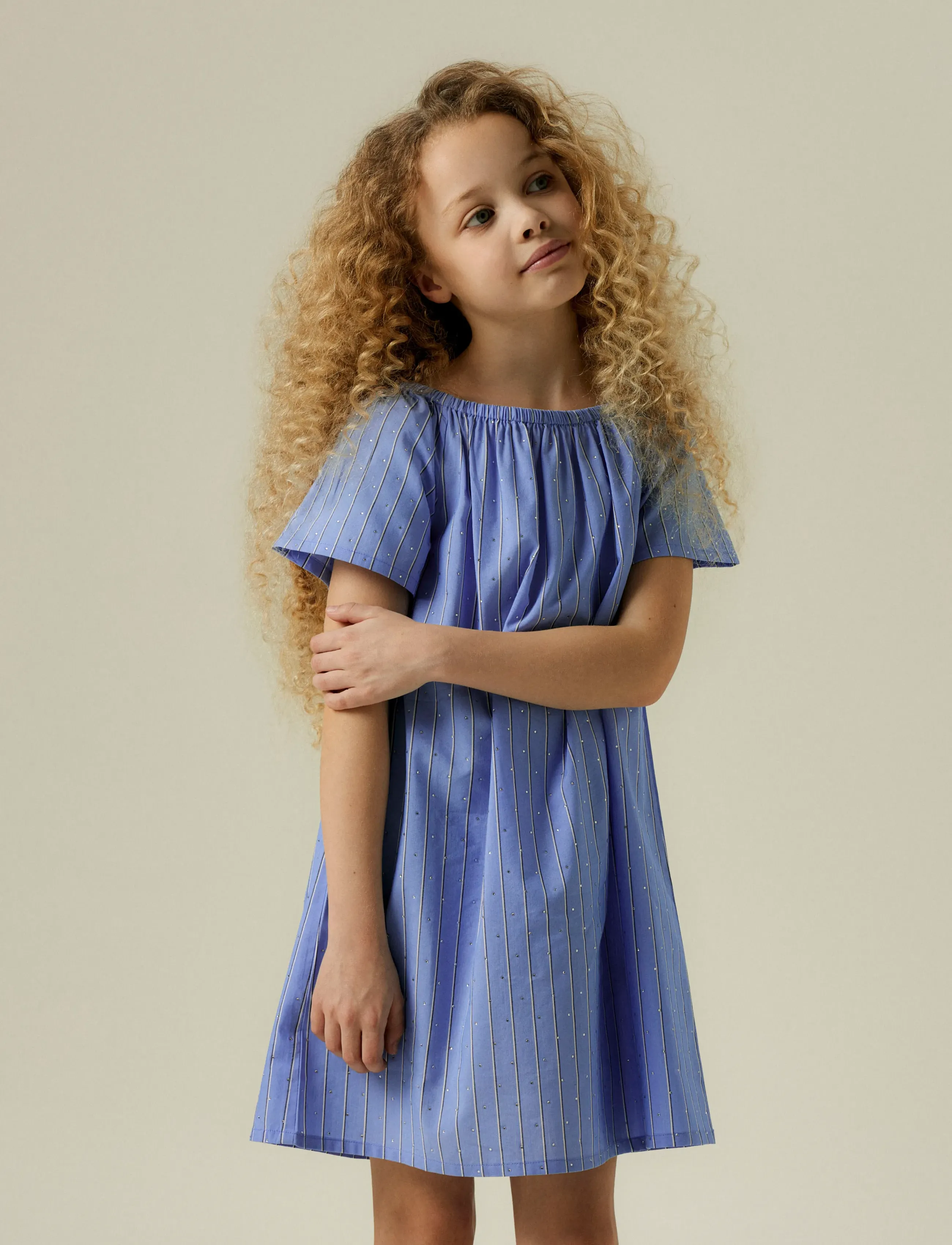name it - NKFJIANNA DRESS - kurzärmelige freizeitkleider - serenity - 2