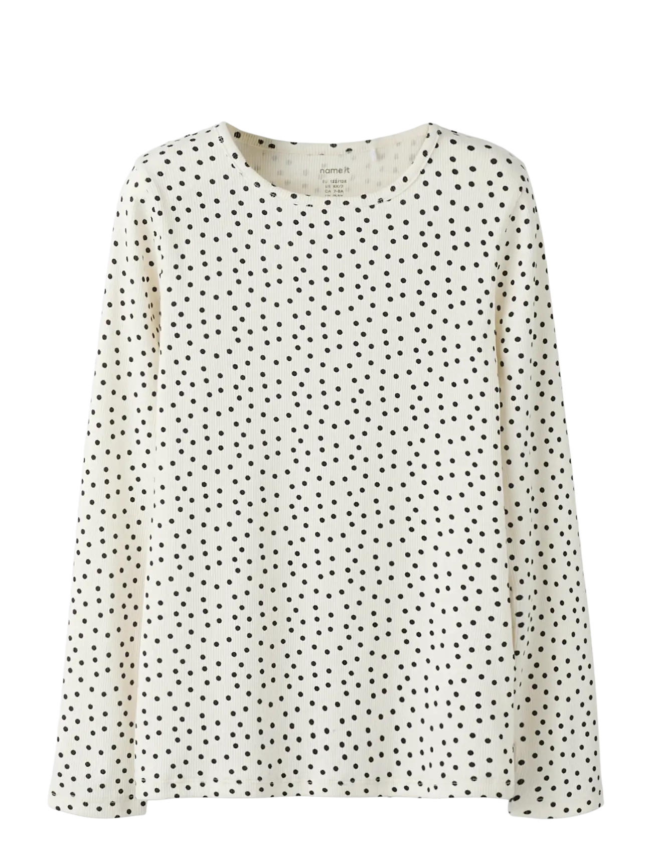 name it NKFTENNA LS SLIM TOP PB - Tøj - GARDENIA / white