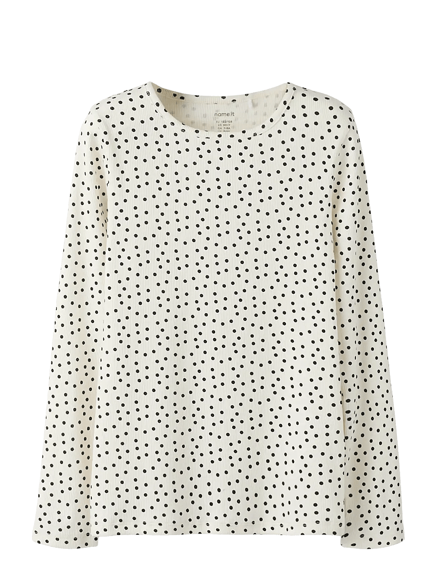 name it - NKFTENNA LS SLIM TOP PB - lange mouwen - gardenia - 1